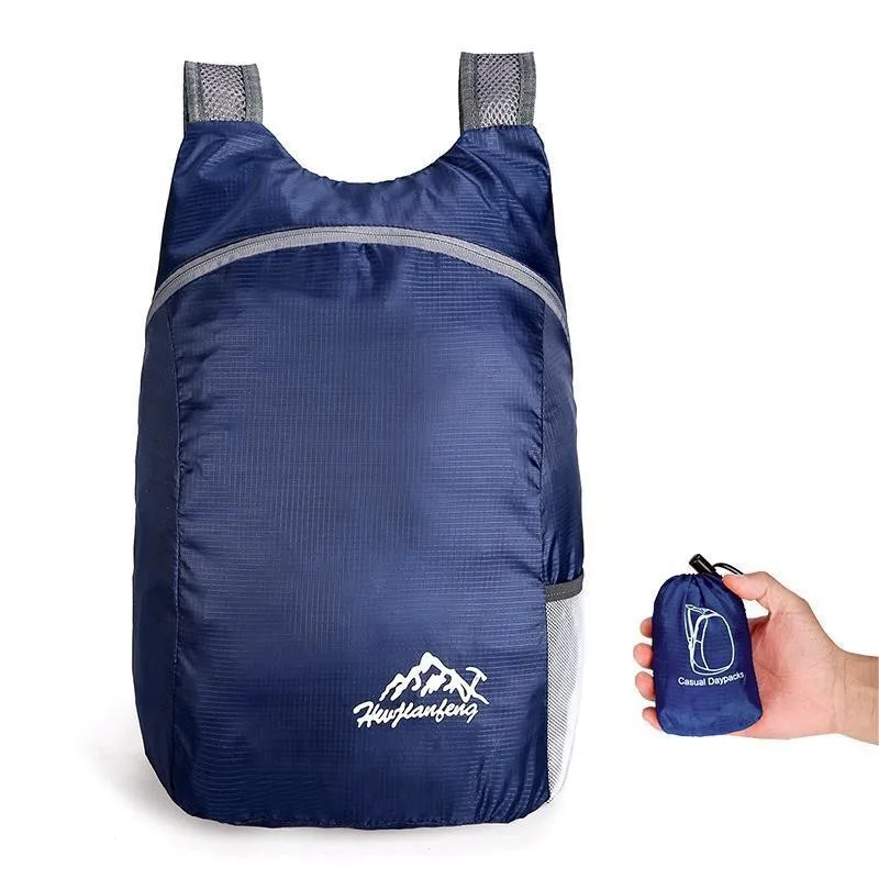 Outdoor Wander- und Kletterrucksack Wasserdicht Feuchtigkeitsbeständig Verschleißfest Tragbar Faltbar Doppelschulter-Rucksack – Detail 8
