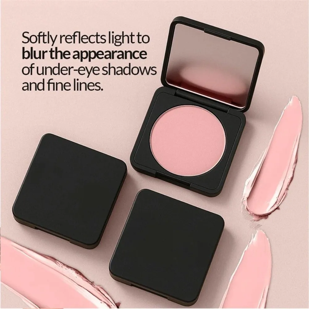Iluminador hidratante para debajo de los ojos, corrector iluminador de larga duración para debajo de los ojos, crema de maquillaje en tono rosa, cobertura para ojeras