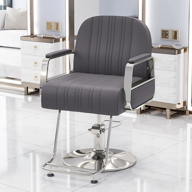 Men's Shaving Chair Rotating Stool Makeup Chairs High Heel Lash Lash Tech Nail Salon Furniture Silla De Barbero Armchair Beauty