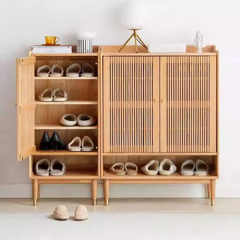 Gabinetes de zapatos nórdicos de madera maciza, económicos, de alta calidad, originalidad, organizador de pasillo, capacidad, balcón, Porta Scarpe, muebles