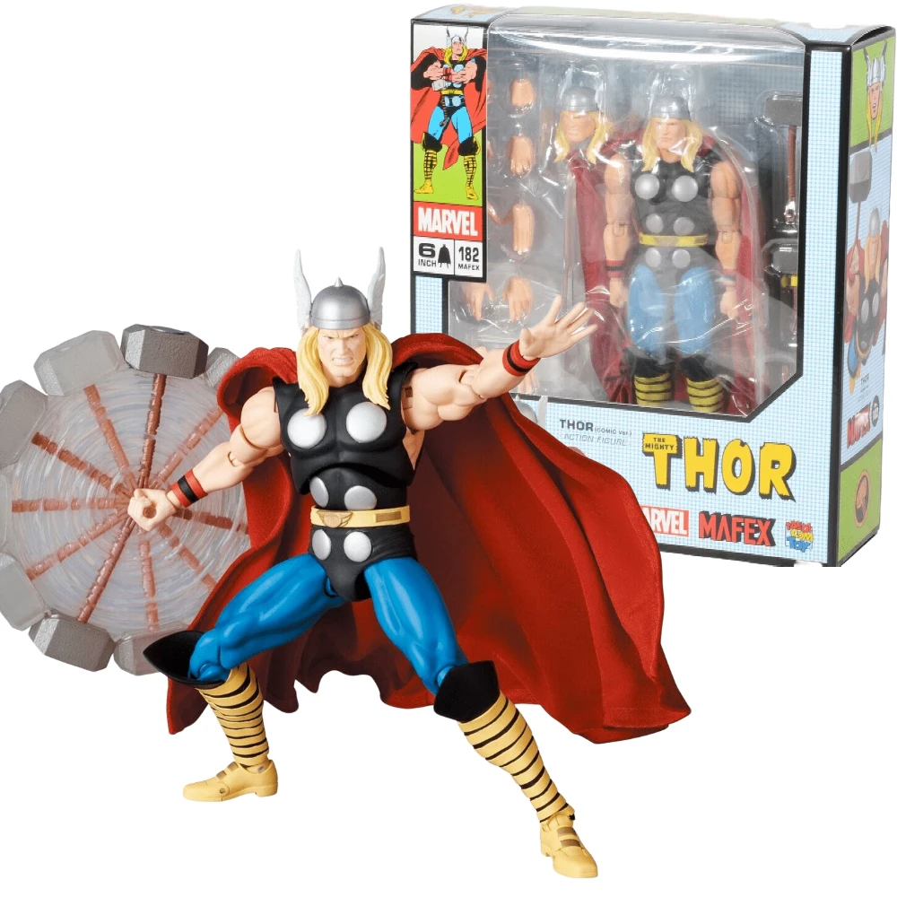 

In Stock Mafex 182 Marvel Thor Comic Ver. Action Figure Collectible Toy Gift