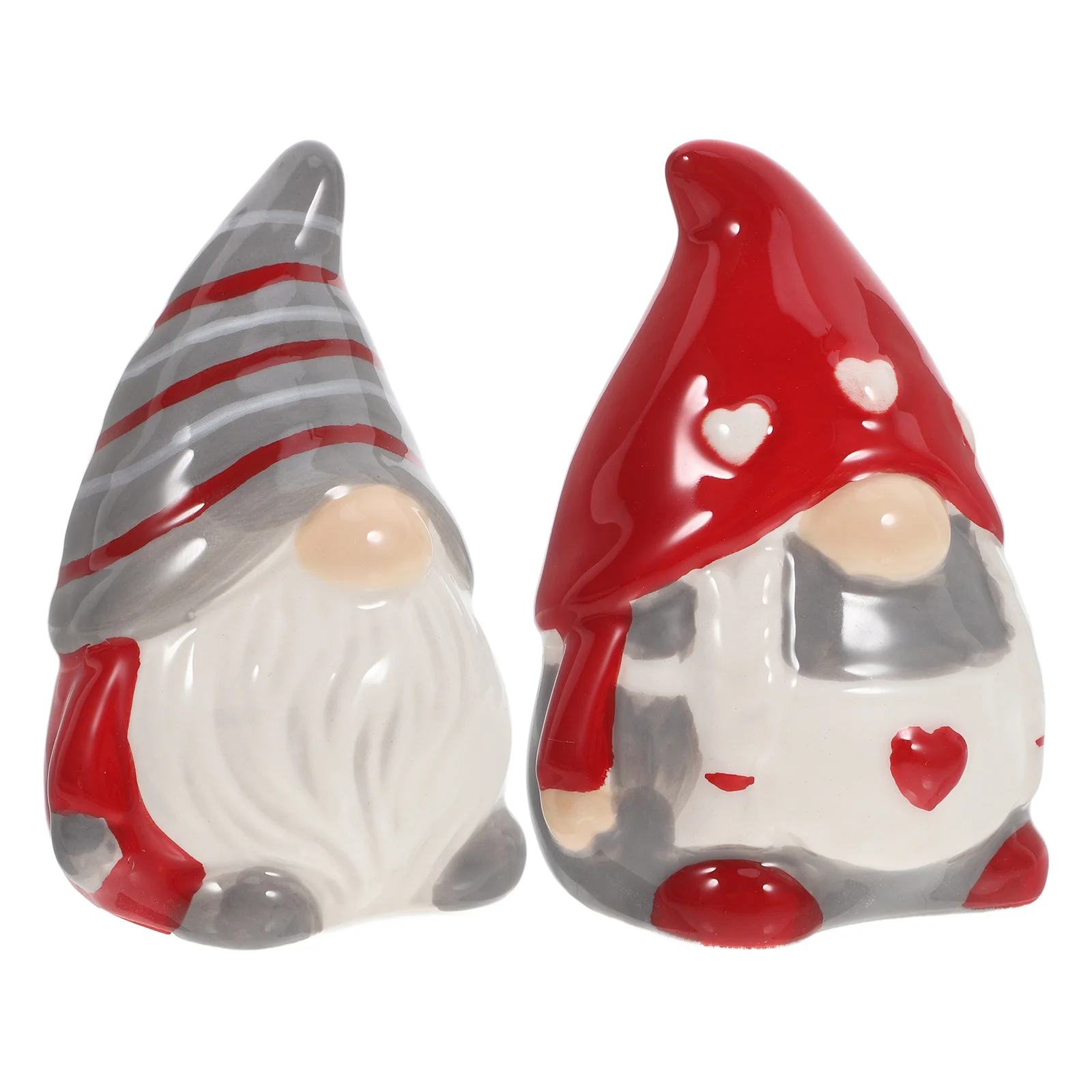 

1 Pair Ceramic Gnome Pepper And Salt Bottle Pepper Container Pepper Dispenser Seasoning Bottle Creative Elf Pepper Bottles
