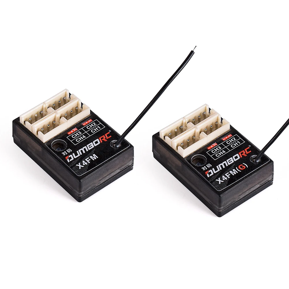 DumboRC Receiver X4FM/X4FMG Gyro for X6 X6PM X5P X4 RC Transmitter Mini DIY RC Car Boat