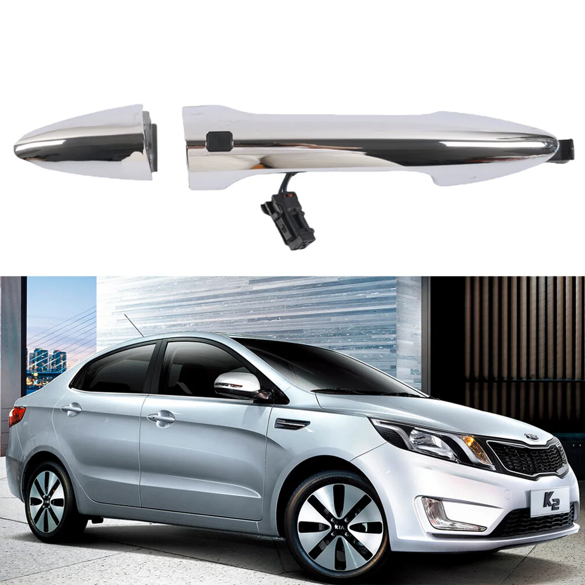

Applicable for Kia K2 models 2011 -2015 door bowl handle decorates door handle cover Car Accessories abs