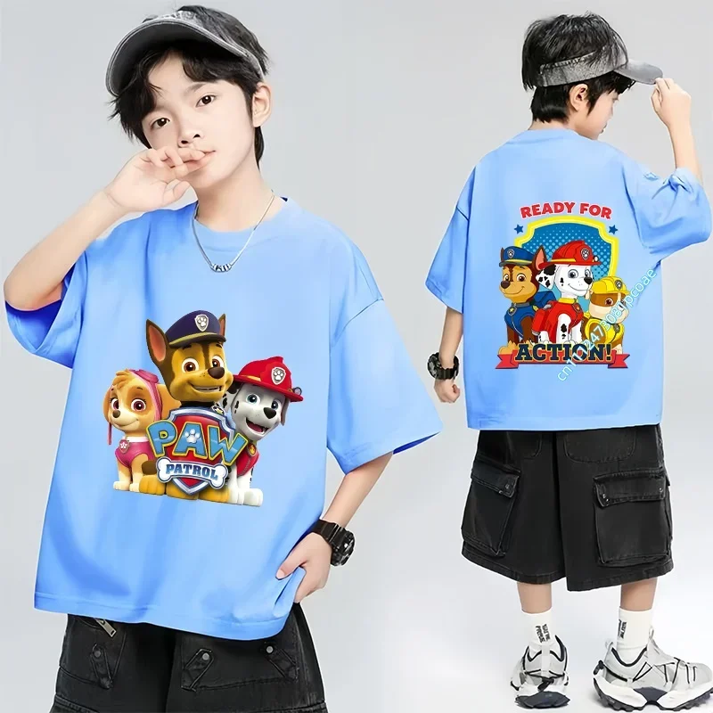 PAW Patrol Boys' Sportswear Summer T-shirt for Girls - Casua
