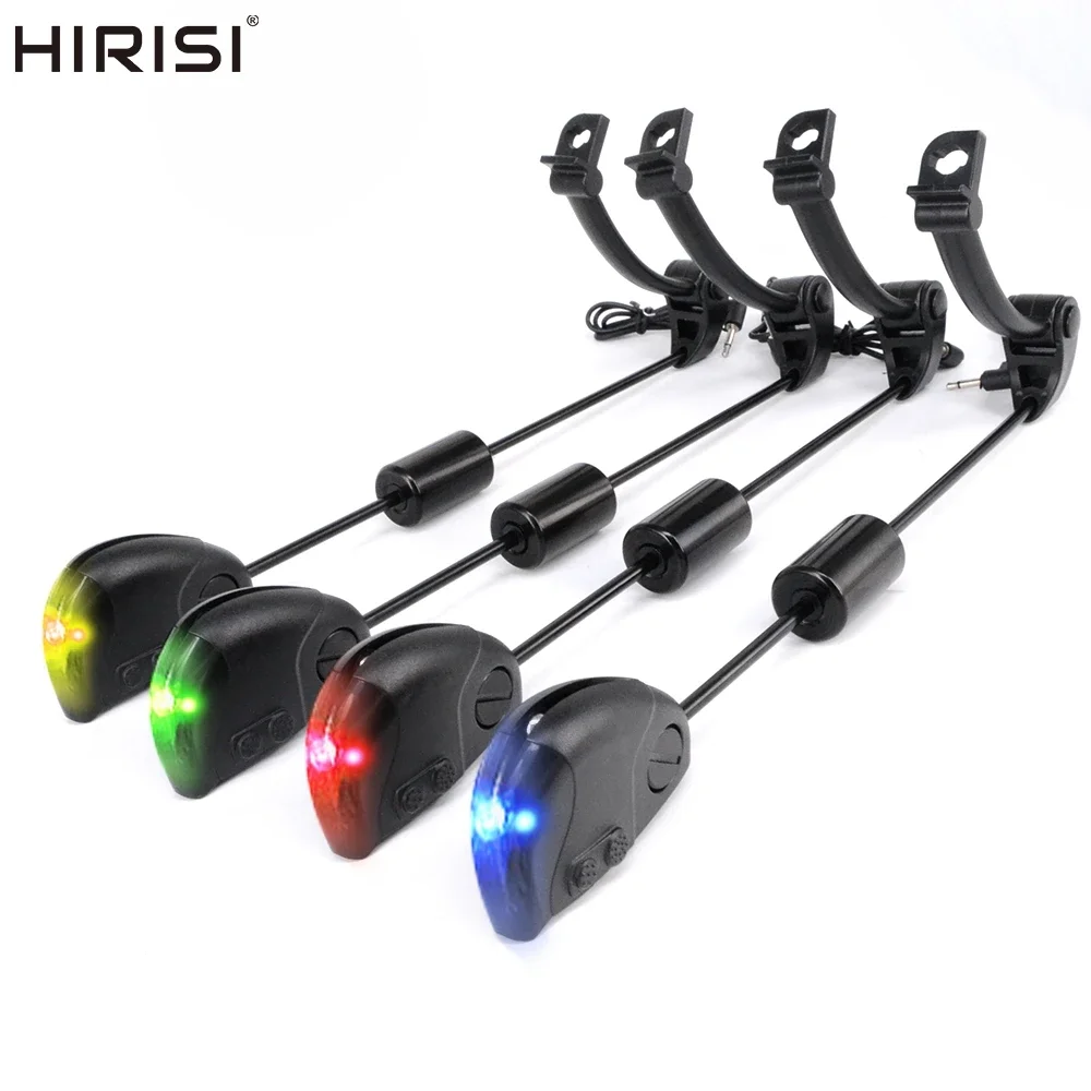 

Hirisi Carp Fishing Swingers Set LED Indicator for Fishing Alarms Bite Indicator With Button Cell Batteries B2018