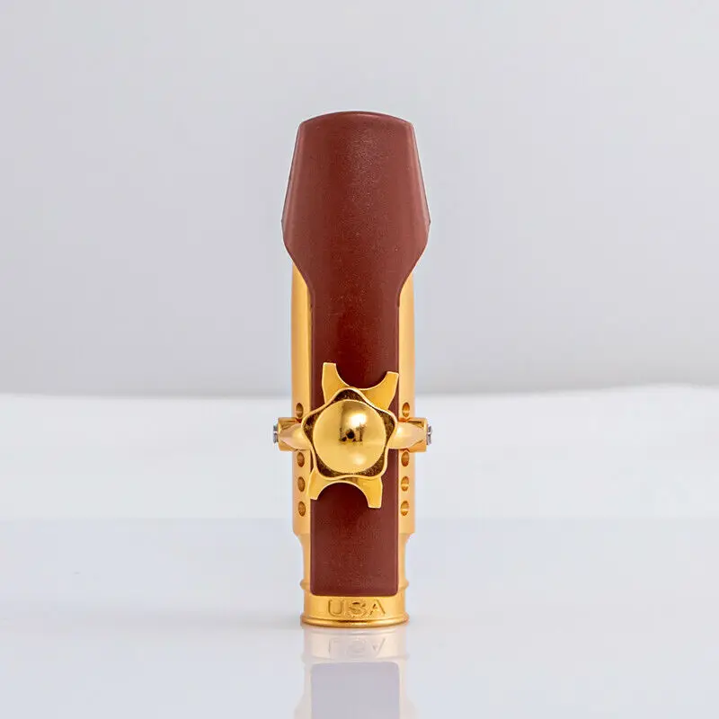 Professional Tenor Soprano Alto Saxophone Metal Mouthpiece Gold Plating Sax Mouth Pieces Accessories Size 5 6 7 8