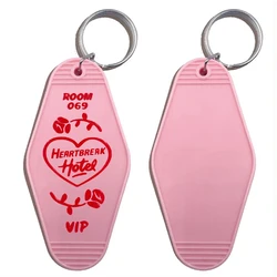 HEART BREAK Hotel Keychains Keyring Tag Key Chains TV Show Office Fans Funny Custom Logo