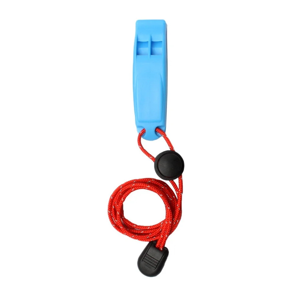 High-pitched Tone Survival Whistle Camping Hiking Dual-frequency Tone High-penetration Sound Adjustable Neck Lanyard