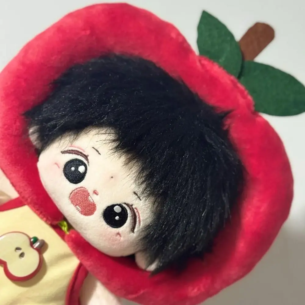 1 مجموعة تنورة الطماطم 20 سنتيمتر الملابس القطنية الأحمر مجموعة مع الأحذية الملابس القطنية الفاكهة قبعة موضة الملابس 20 سنتيمتر القطن #4