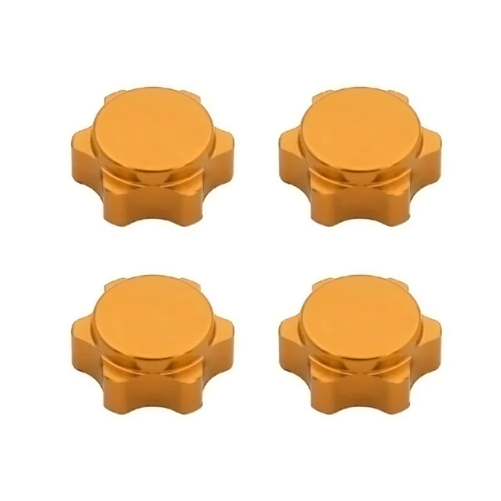 17mm Aluminum Wheel Hub Hex Nut with Fine Anti-Dust Cover for 1/8 Scale RC Hobby Car Buggy Truck Hop-Up Parts Compatible with HS view 6
