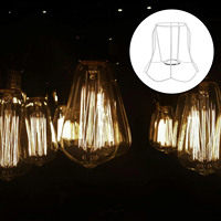 1pc French Crystal Lamp Frame Metal Retro Table Lamp Shade Holder Diy Lighting Decor Fixture Bracket