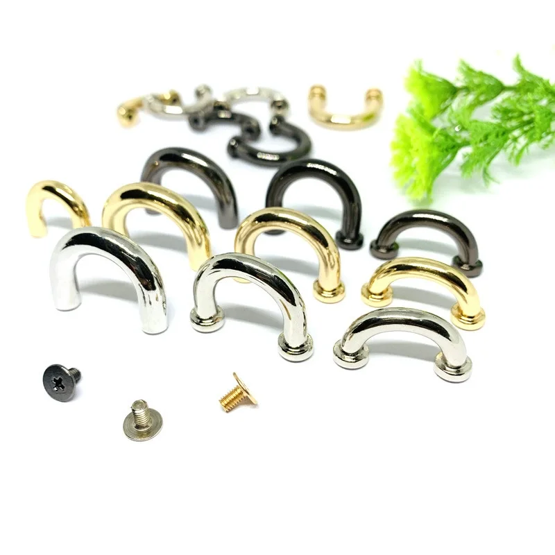 

Metal D Ring Buckle Arch Bridge Buckles Strap Connector Clasps Handbag Decor Hook DIY Hardware Accessories