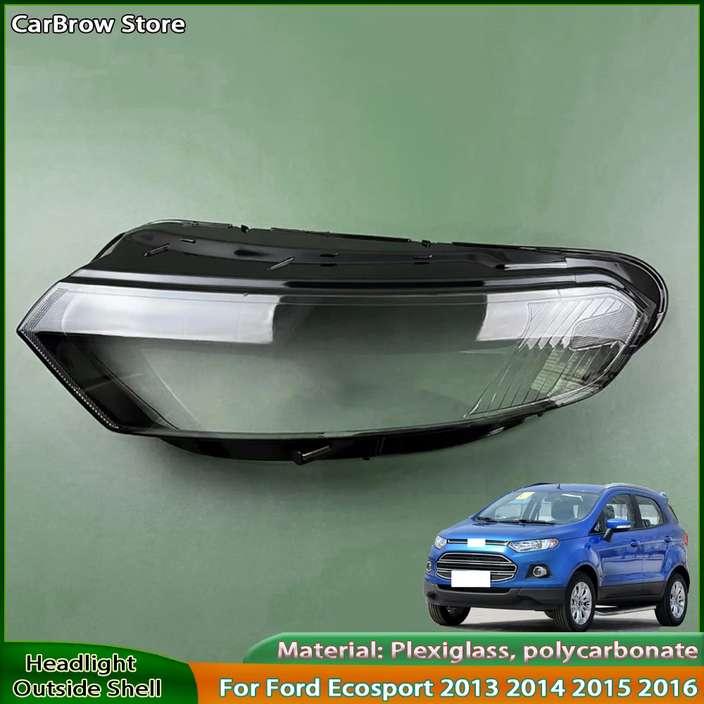 

Для Ford Ecosport 2013 2014 2015 2016 2017 крышка передней фары корпус лампы маска абажур линза плексиглас