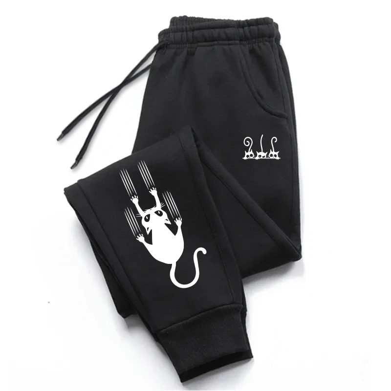 Vielseitige Damen-Sweatpants mit Niedlichem Katzen-Print, Gym-Sport-Freizeithose, Jogginghose für Herren, Topseller 2025 – Detail 2