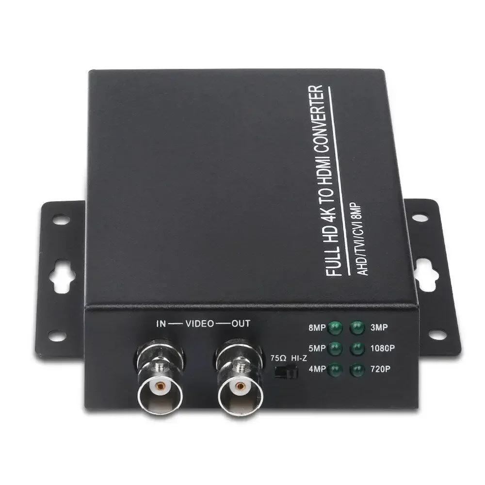 محول PEGATAH TVI إلى HDMI بدقة 8 ميجابكسل/4K، متوافق مع HD-CVI/AHD/CVBS لـ CCTV DVR للمراقبة