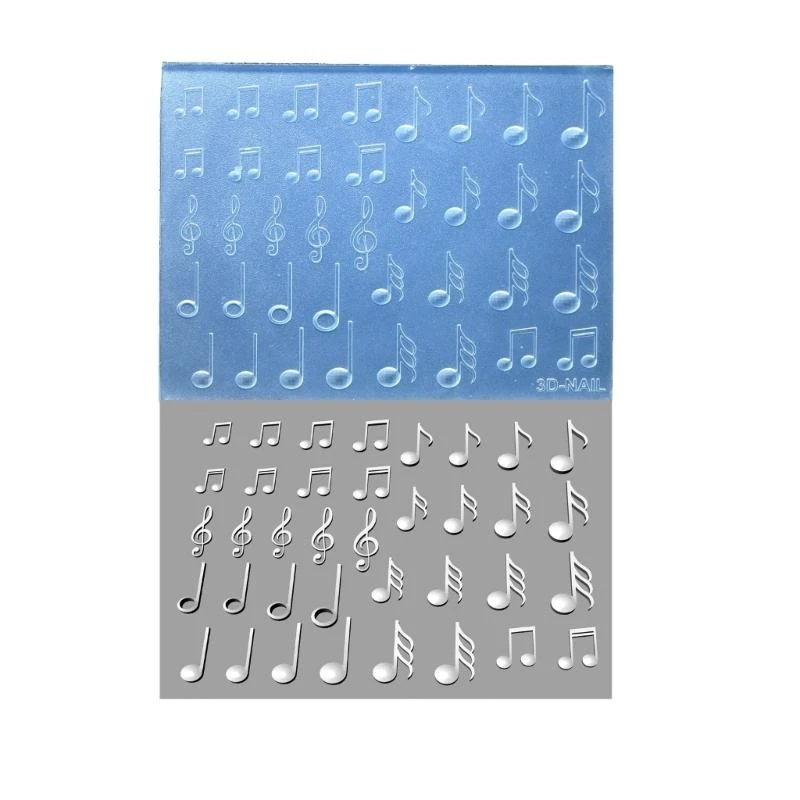 แม่พิมพ์เพ้นท์เล็บอเนกประสงค์ 57QA ในวัสดุซิลิโคนที่แข็งแรงสำหรับลวดลายที่สร้างสรรค์