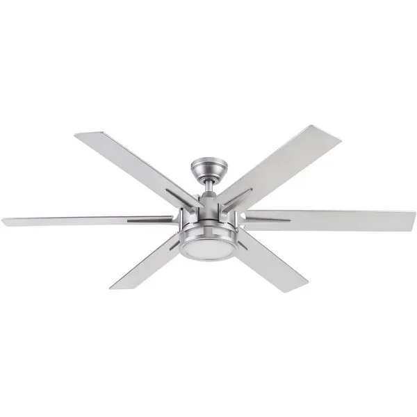 Honeywell-Kaliza interior moderno LED teto ventilador com luz e controle remoto, opções de montagem dupla, 56"