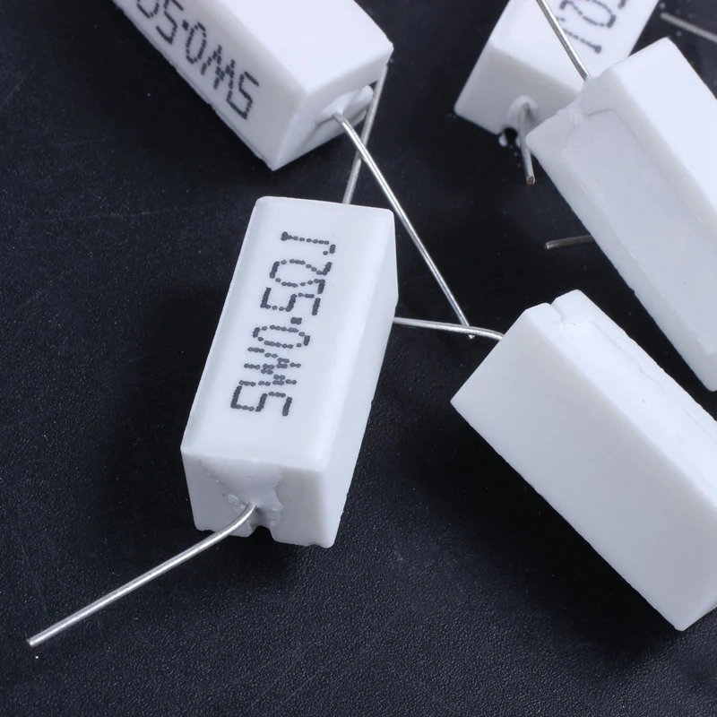 مقاوم إسمنتي سيراميك ، رصاص محوري ، من من من السيراميك ، 5 واط ، من السيراميك