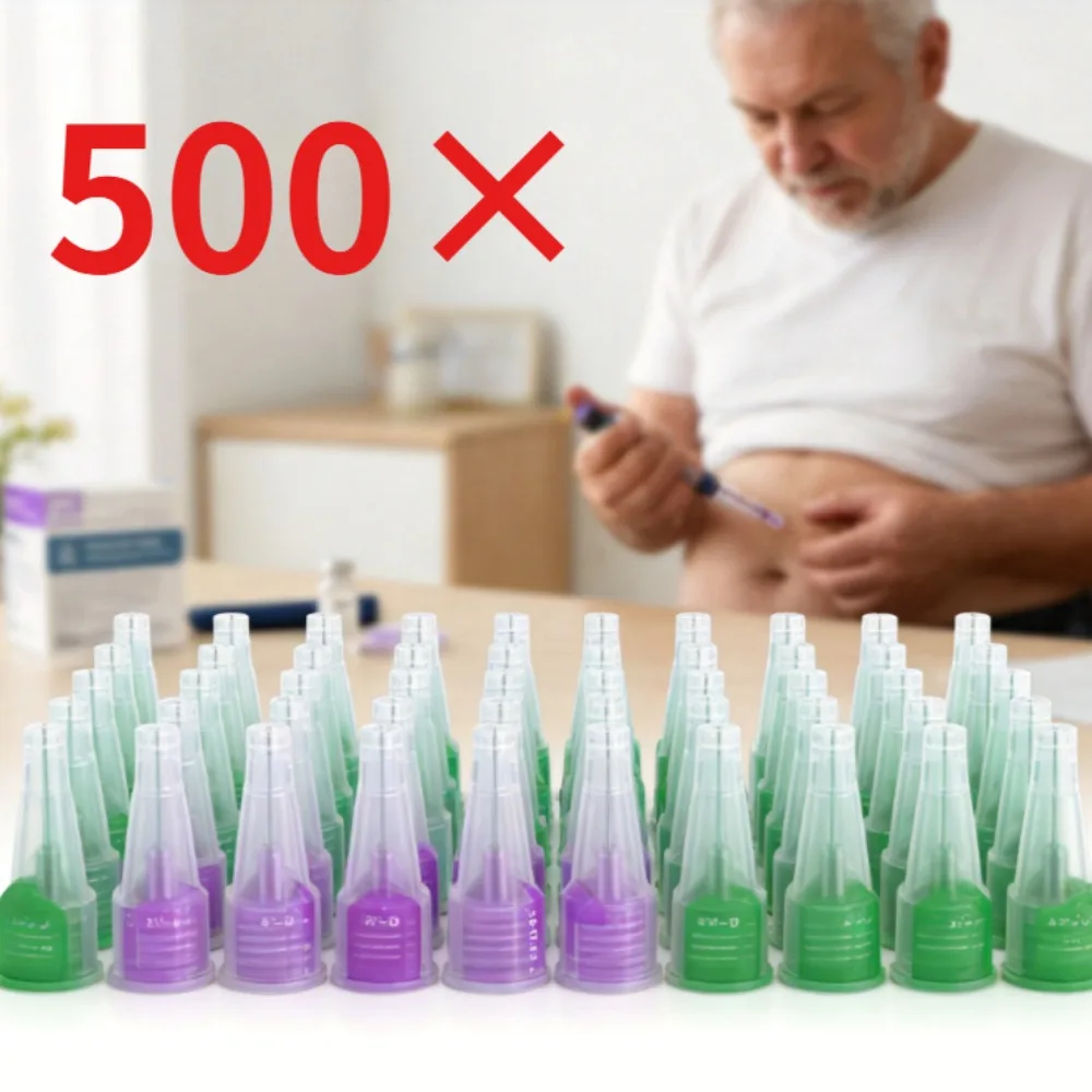 100-500Pcs Insulin Cartridges Pen Tip for Lilly Insulin Injection Pen Medical Independent Packaging 4/6/8mm 32G/31G Magic Pen