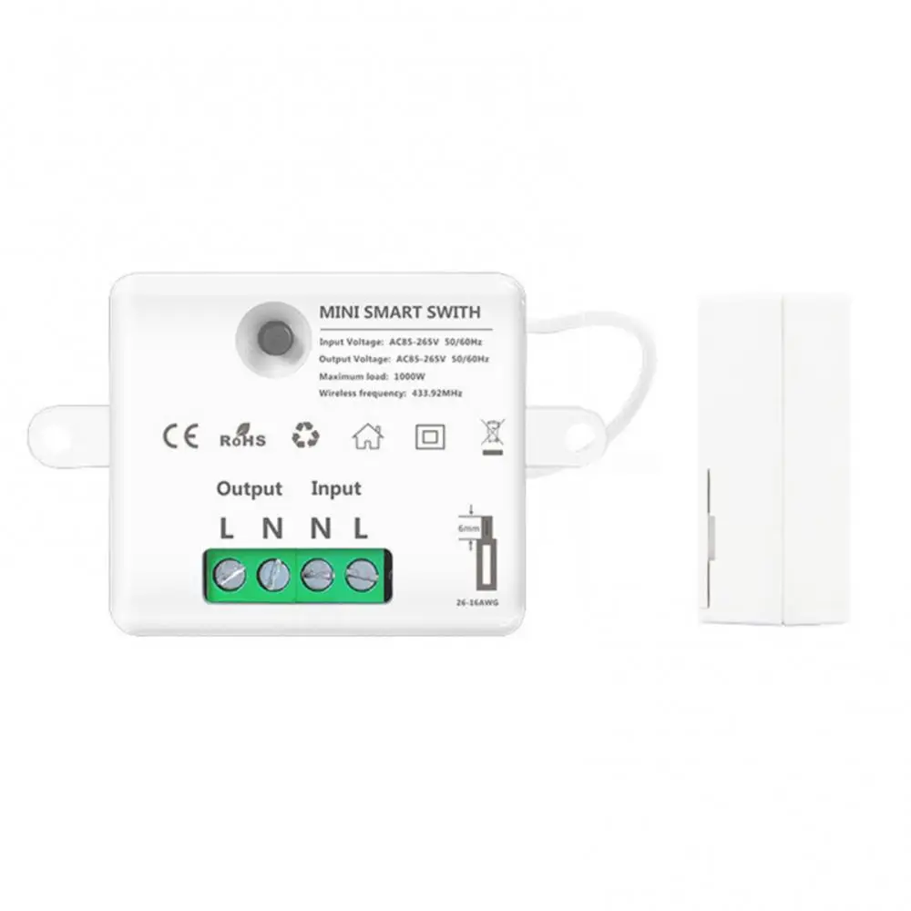 Home Security Switch Controller Module, Conveniente e Eficiente Usuário-Friendly, Fácil Instalação Breaker, Melhorar e Melhorar, 433MHz