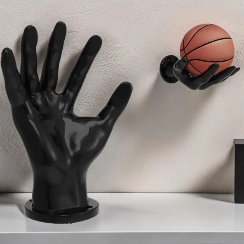 

High Strength PVC Hand Model Basketball Holder Elegant Design For Sports Enthusiasts Gift And Home Office Decoration 24BD