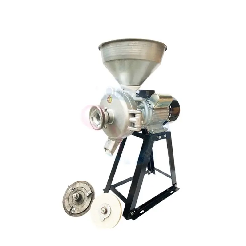 Electric Wet Rice Pulping Machine/Dry Corn Flour Grinding Making Equipment/Grain Sorghum Maize Grinder Crusher Pulverizing Mill