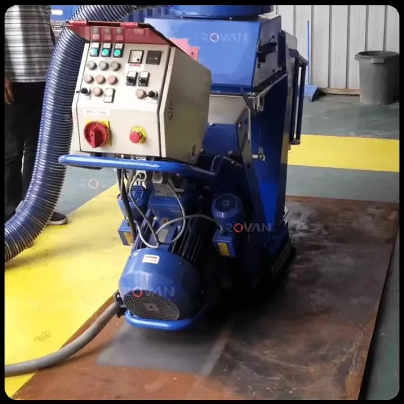 Electric Mobile Shot Blaster for Steel Surface Descaling/Stripping Abrasive Cleaning Custom Dimensions Easy Operate