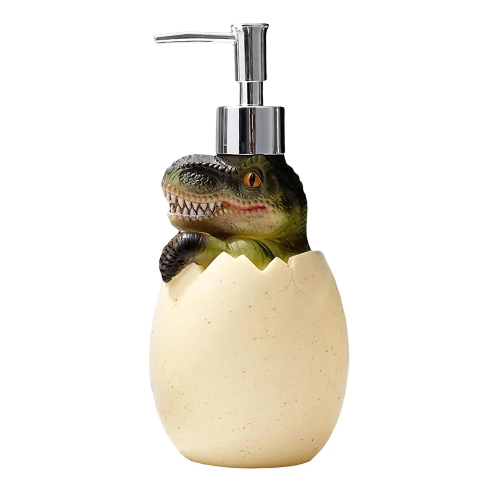 Refillable Dinosaur Cute Egg Soap Dispenser Vinyl Lotion Pump Bathroom Accessory for Kitchen Sink