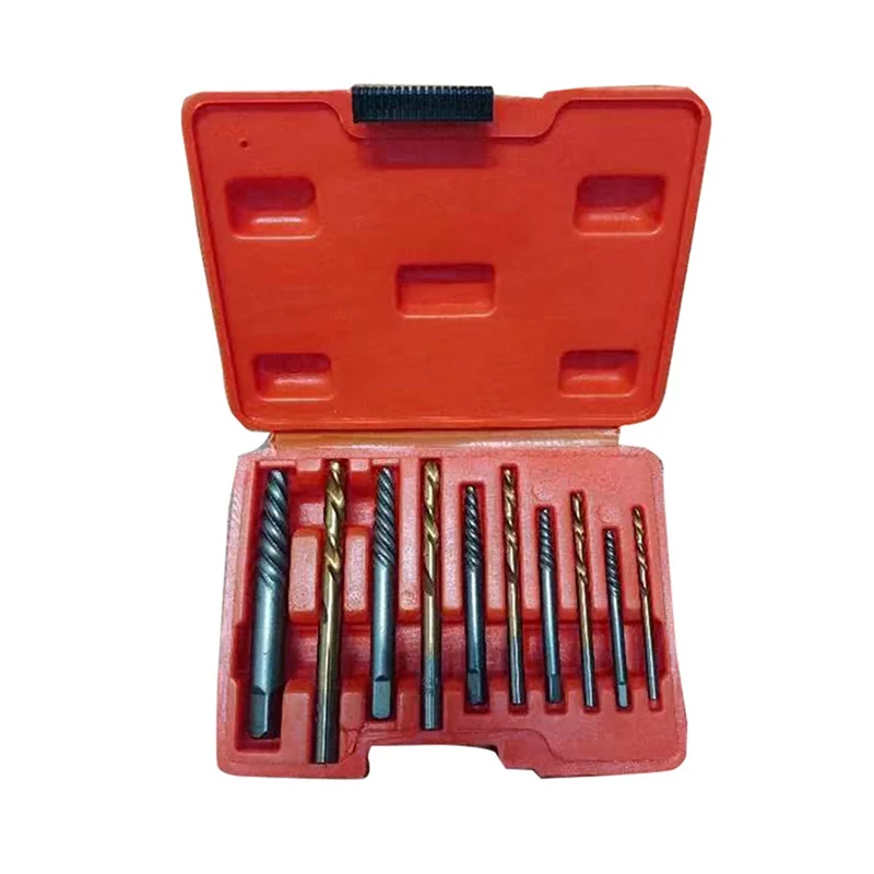 

TFORU-10Pcs Set Screw Extractor Broken Wire Extractor Steel Hardware Tools Is Used To Remove Fallen Screws And Broken Bolt