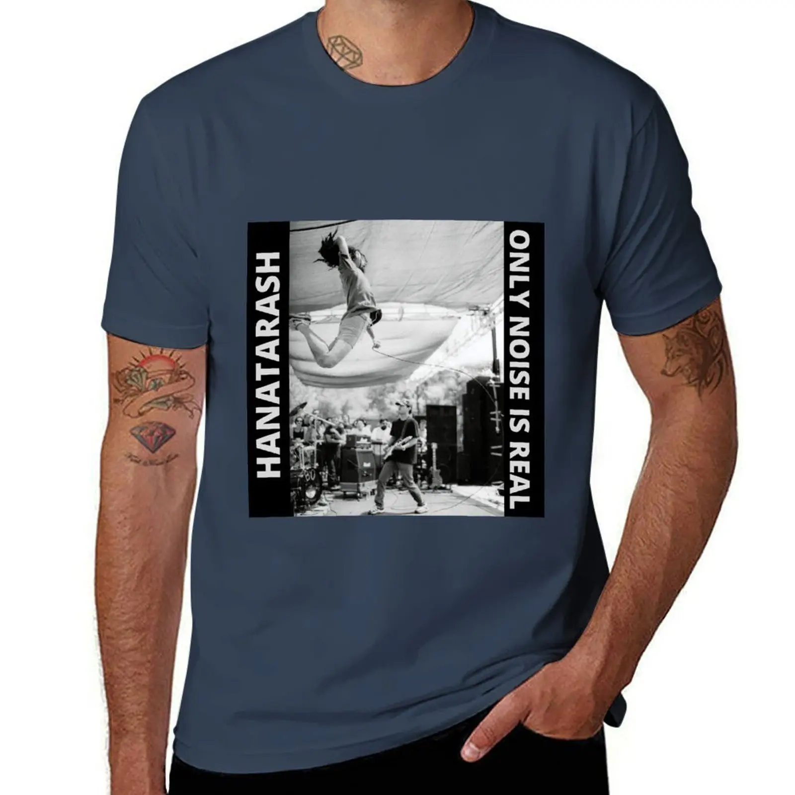 

HANATARASH - ONLY NOISE IS REAL T-Shirt Modern Print Casual T-Shirt