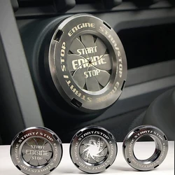 Auto Moto Motor Start Stop Knop Deksel Contactschakelaar Blad-Type Draaibare Beschermkap Interieurdecoratie Decor Sticker