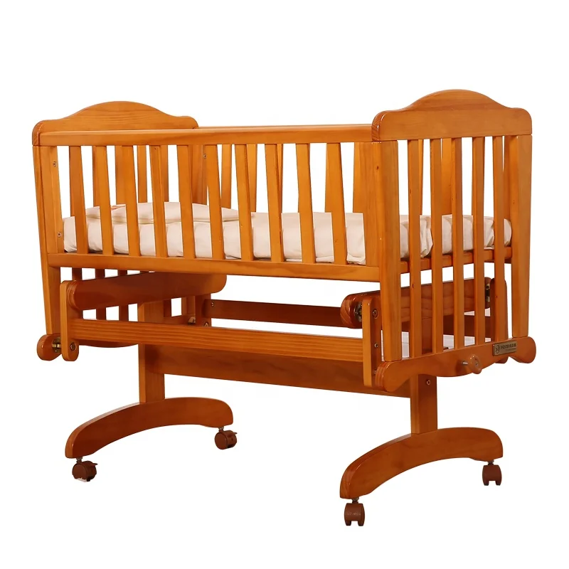 European style storage crib baby cot bed crib modern