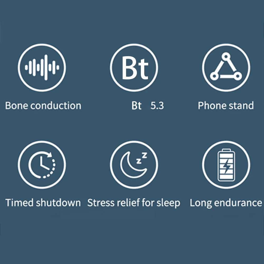 Mini Pocket Speaker Bluetooth-Compatible 5.3 Rechargeable Music Box Bone Conduction Phone Holder for Side Sleepers with Insomnia