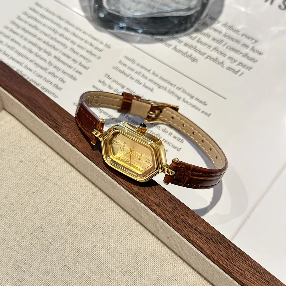 여성을위한 럭셔리 가죽 클래식 비즈니스 쿼츠 시계 방수 패션 시계 원래 여성 손목 시계