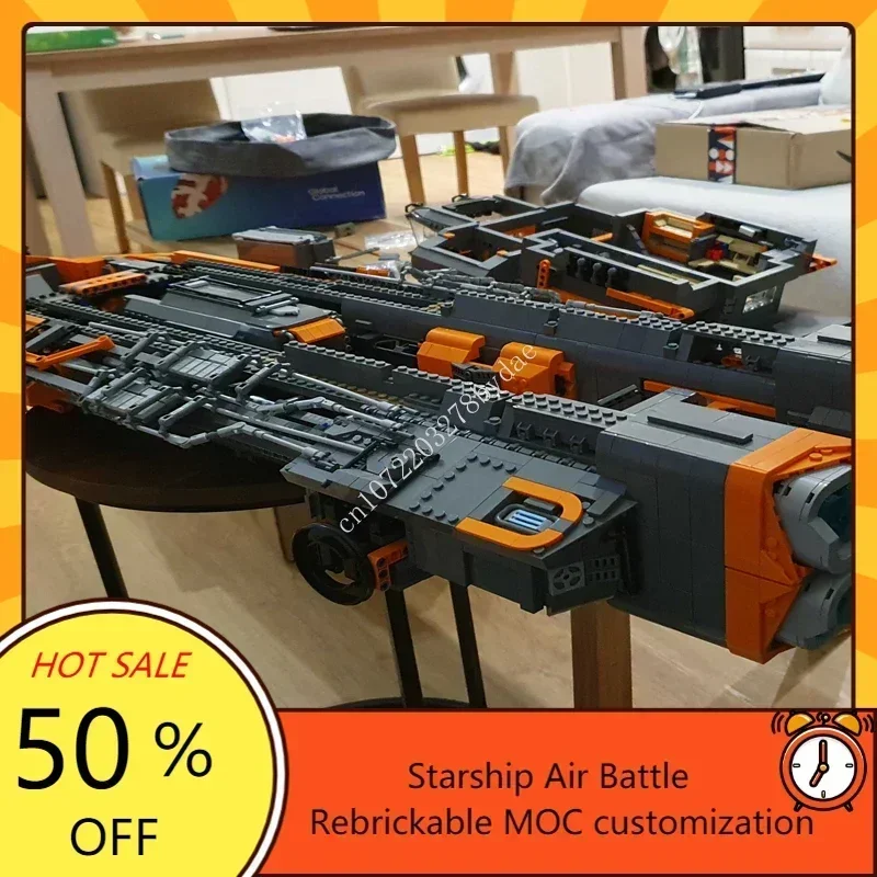 Argo Raft from Star Citizen Space MOC SpaceShip Battle Model Building Blocks Architecture DIY Education Assembly Model Toys Gift