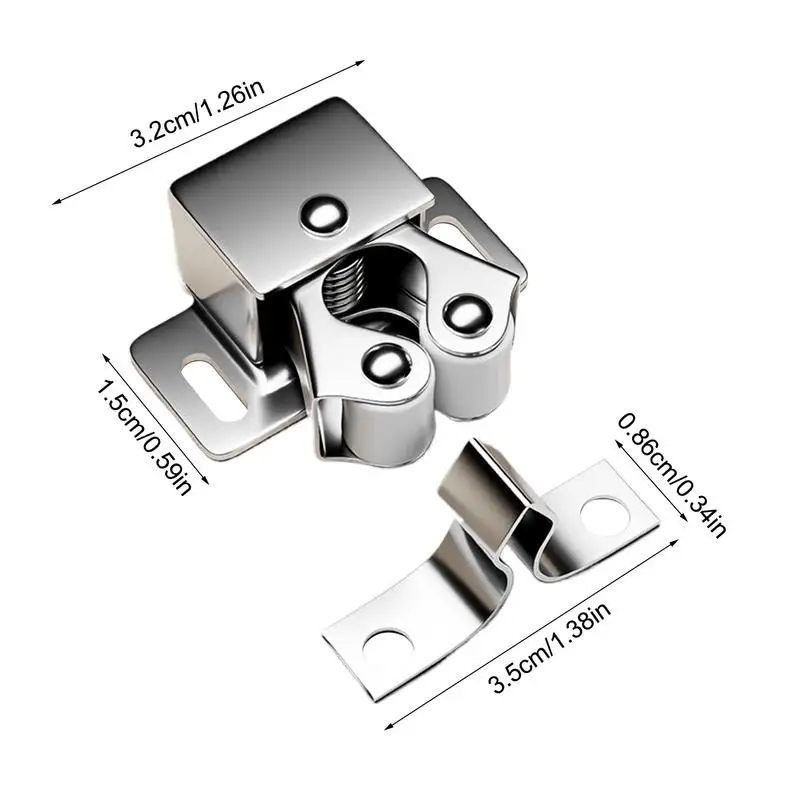 Magnetischer Schrankriegel, leistungsstarke Magnete für Schranktüren, robuste Magnetverschluss-Hardware, Türschnäpper für Heimstudio