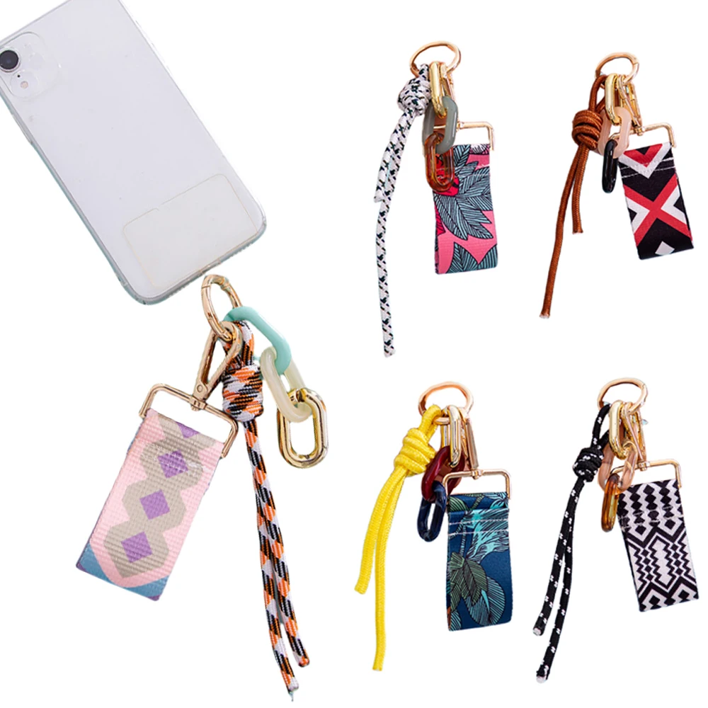 Card Holder Lanyard for Keys Fluorescent Color Key Chain Heavy Metal Landyard Premium Accessories Decorate Credential Holder