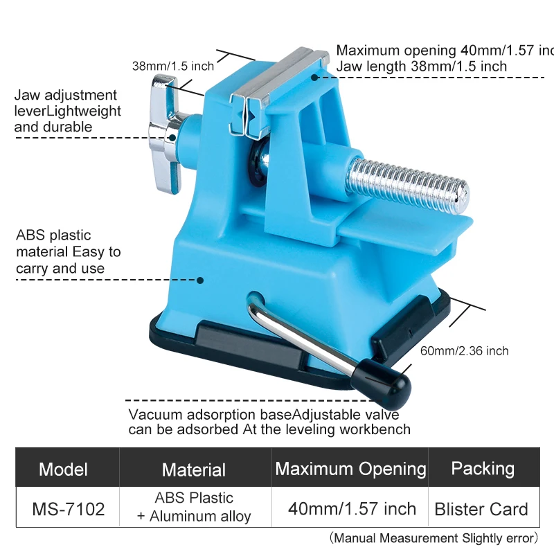 Mini Vise Vacuum Fix  Bae Small Table Bench Vise Suction Cup Fixed Frame Soldering DIY Jewelry Craft Mould Fixed Repair Tools