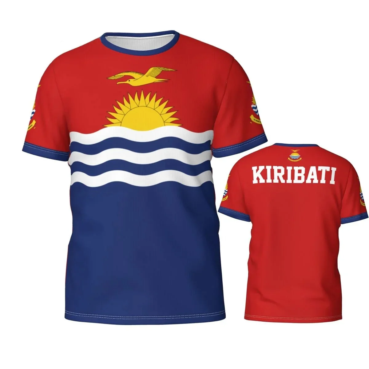 Fashion New Kiribati Flag Graphic 3D Print T-shirts Kiribati Emblem Men’s Sports Tops  National Day Gifts Personalized Tee