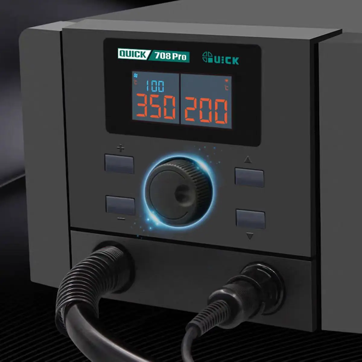 QUICK 708 Pro 709 Pro 707 Pro Digital Screen Display Adjustable Temperature 800W/1350W Hot Air Gun Soldering Iron Repair Tool
