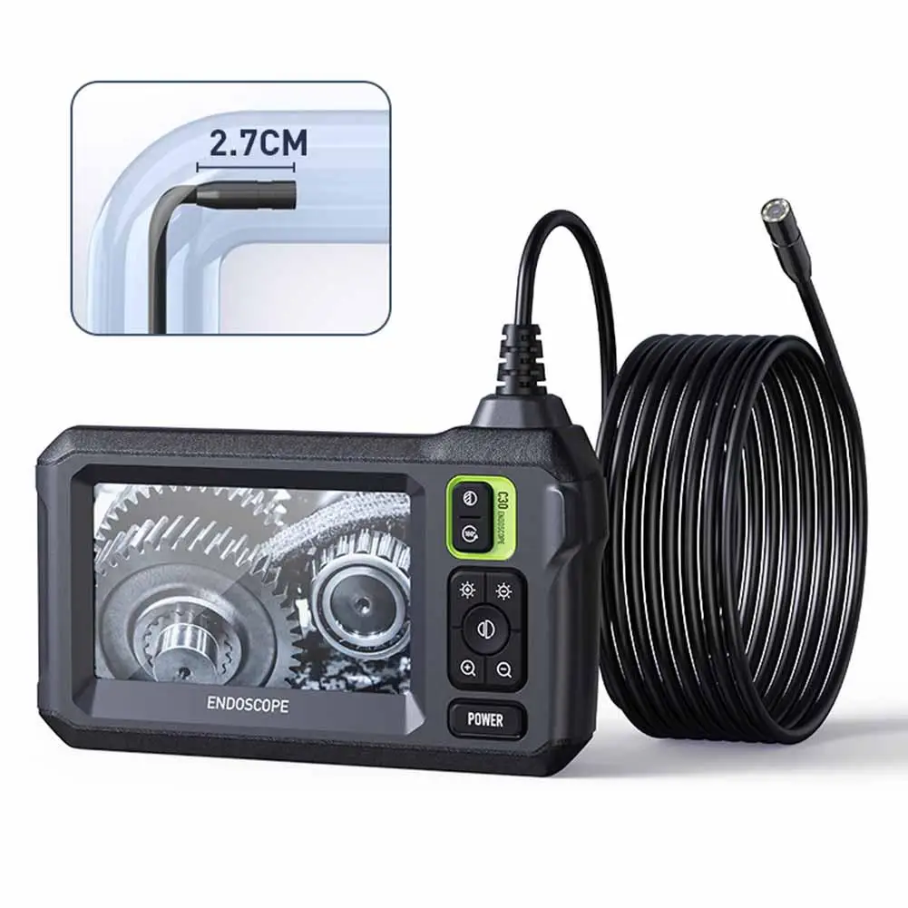 8mm tela 1080p hd ip67 à prova dip67 água carro pipeline inspeção boroscópio câmera óptica pipeline boroscópio câmera com 8 luz led