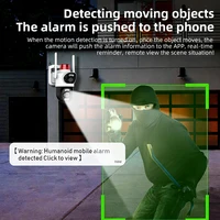 4K 8MP Wifi PTZ Camera Outdoor Wifi Dual Lens Security IP Cameras 10X Zoom AI Tracking ONVIF CCTV Surveillance Camera Waterproof 3
