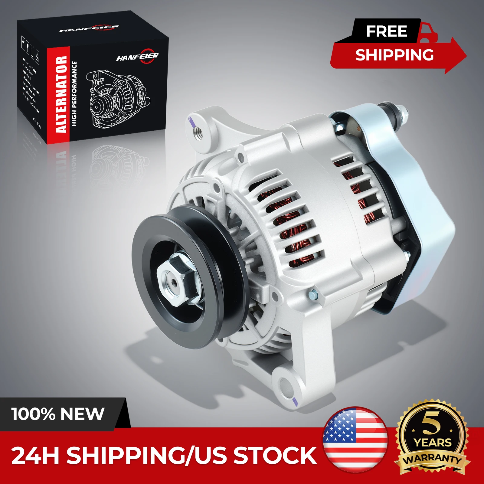 

Alternator For Gravely Tractor,Kubota Excavator,Tractor Loader Mower V1 12179N