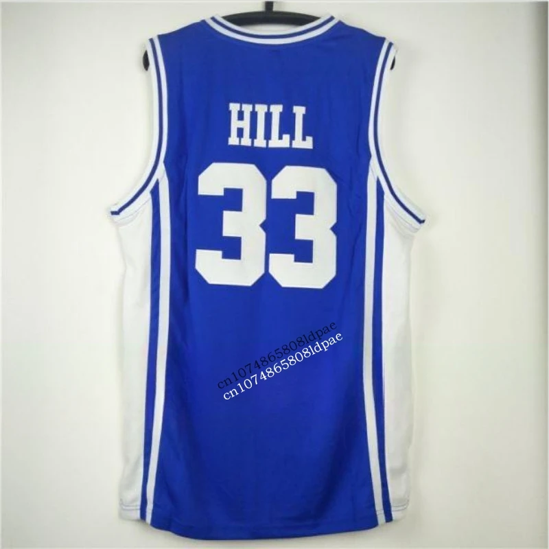 Basketball Jersey Men Oversize 33 Hill Duke University Embroidery Sewing Breathable Athletic Sports Street Hip Hop Sportswear