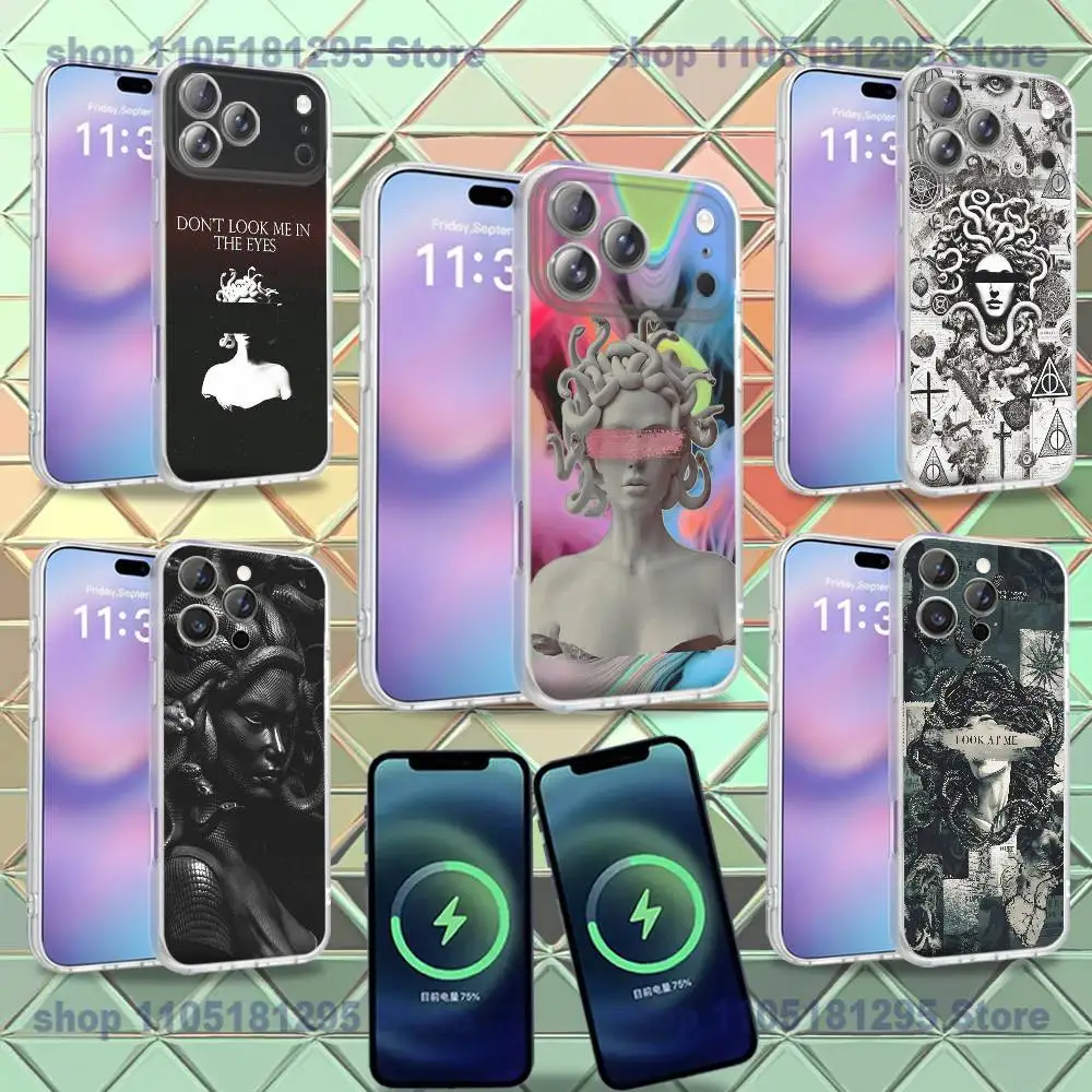 

Medusa Greek Mythology Look At Me Phone Case For iPhone 16,14,11,17,13,15,12,11,Air,Plus,Pro,Max,E,Mini for MagSafe Magnetic