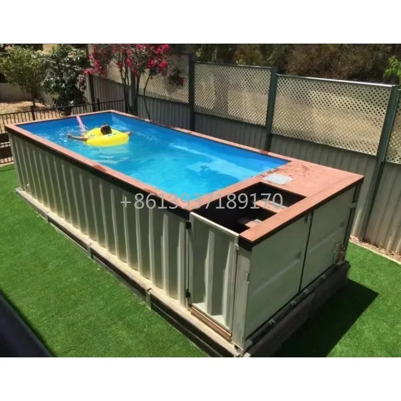 Wholesale House Customized Modular Shipping Container Swimming Pool 20ft 40ft Pool Container