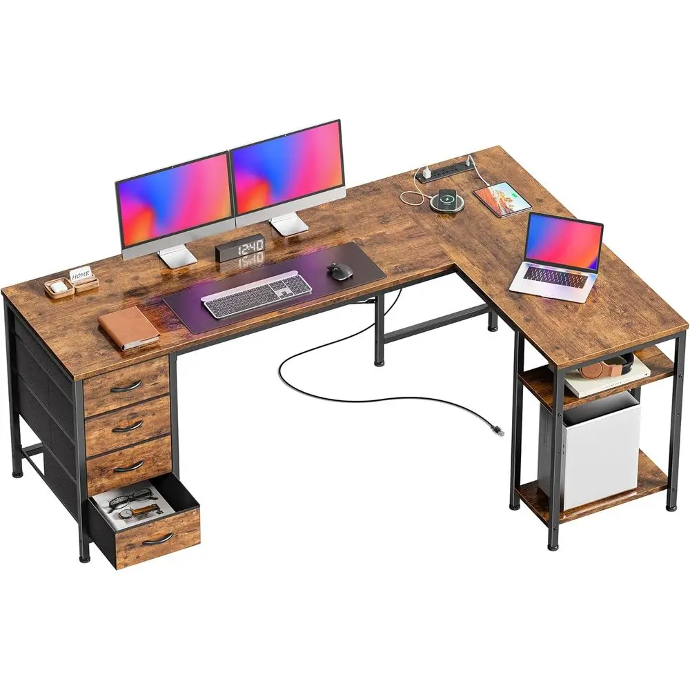 L Shaped Desk With …
