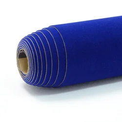 45cm*1/3/5/10m Blue Color Self Adhesive Flocking Velvet Fabric Sticky Flcok Suede Fabric for Jewelry Box Car Interior Decor