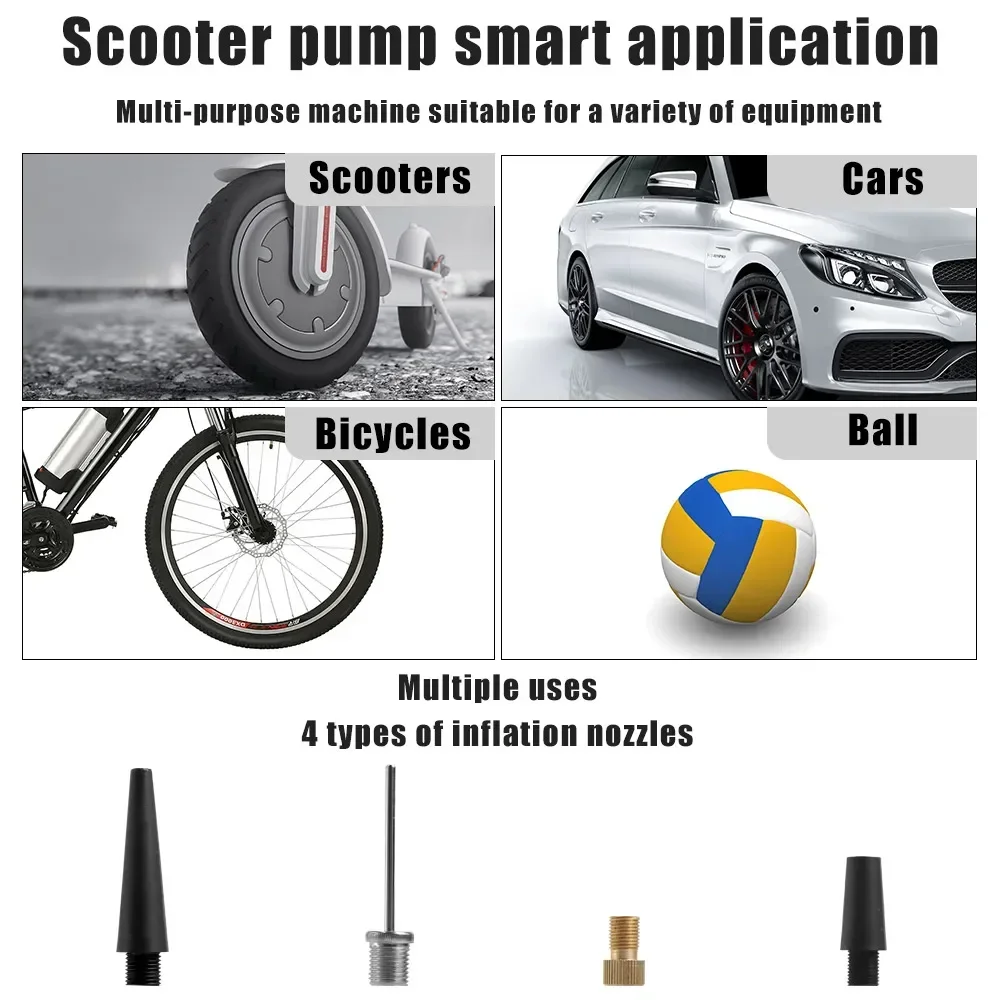 Elektrische Luchtpomp Draagbare Draadloze Band Opblaasbare Leeglopen Inflator Luchtcompressor Pomp voor Xiaomi M365/Voor Ninebot E-Scooter